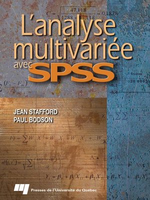 cover image of L' analyse multivariée avec SPSS